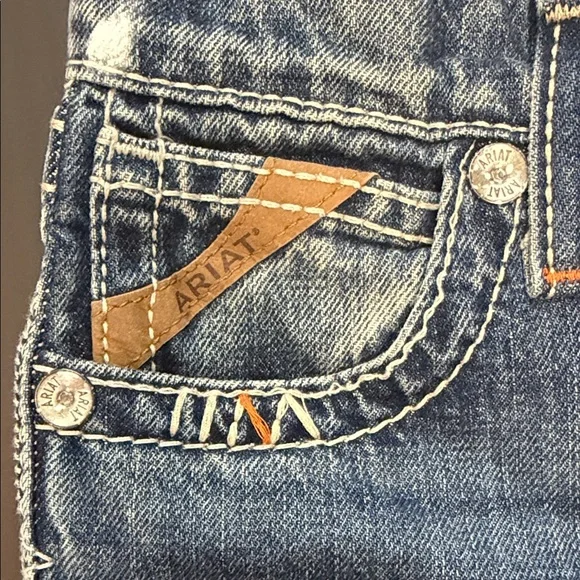 Ariat Boy’ Blue Slim Jeans - Picture 6 of 7